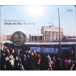 FRANCE - 2 EURO 2019 - CHUTE DU MUR DE BERLIN