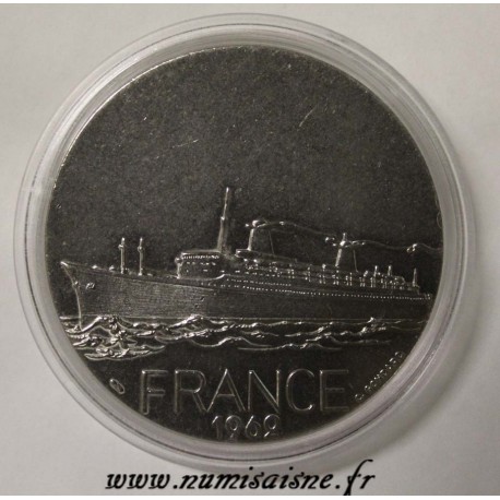 FRANCE - MÉDAILLE - BATEAU - LE FRANCE - 1962 - TRANSATLANTIQUE