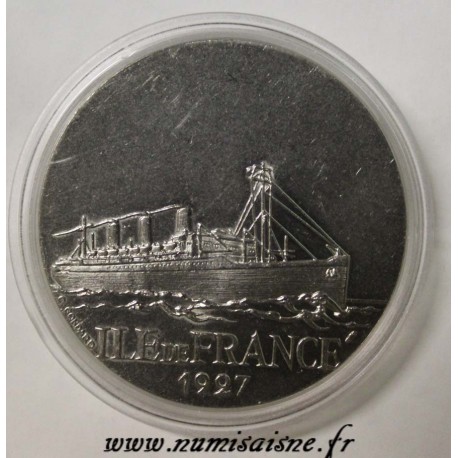 FRANCE - MEDAL - BOAT -  ILE DE FRANCE - 1927  - TRANSATLANTIC