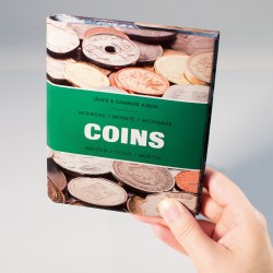 MÜNZEN-TASCHENALBUM COINS MIT 8 MÜNZBLÄTTERN FÜR JE 6 MÜNZEN, LAMINIERT