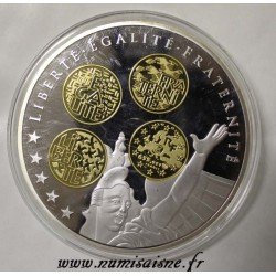 FRANCE - MEDAL - 10 YEARS OF FAREWELL TO THE FRANC