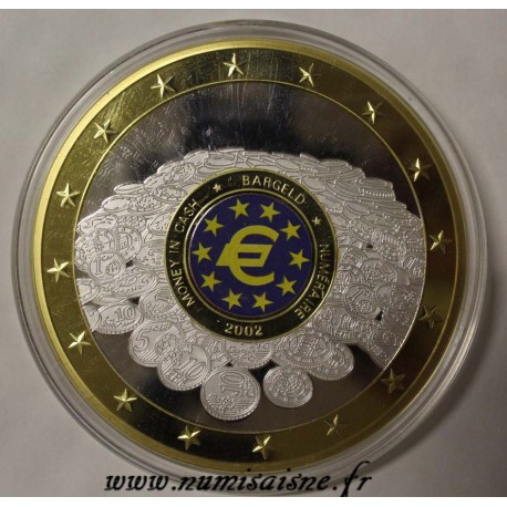 FRANCE - MEDAL - EUROPE - MONEY IN CASH 2002