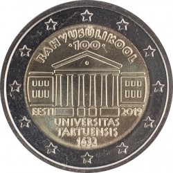 ESTONIA - 2 EURO 2019 - 100 YEARS UNIVERSITY OF TARTU