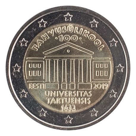 ESTONIE - 2 EURO 2019 - 100 ANS DE L'UNIVERSITE DE TARTU