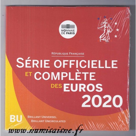 FRANCE - EURO BRILLIANT UNCIRCULATED COIN SET 2020