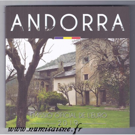 ANDORRE - COFFRET EURO BRILLANT UNIVERSEL 2019 - 8 PIÈCES