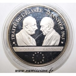 FRANCE - MÉDAILLE - DE GAULLE - ADENAUER - TRAITÉ DE L'ELYSÉE - 22/01/1963