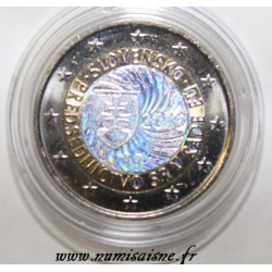 SLOVAQUIE - 2 EURO 2016 - PRÉSIDENCE UNION EUROPÉENNE - HOLOGRAMME