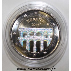 ESPAGNE - 2 EURO 2016 - AQUEDUC DE SÉGOVIE - HOLOGRAMME