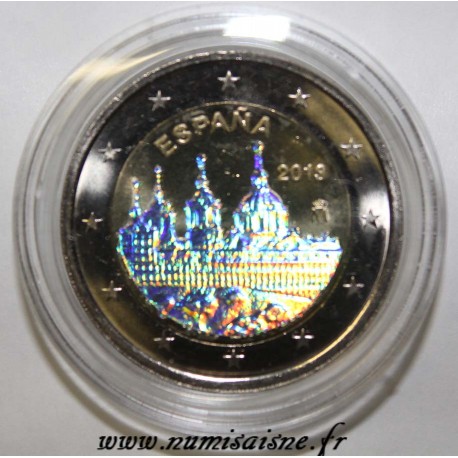 ESPAGNE - 2 EURO 2013 - Monastère de l'Escurial - HOLOGRAMME