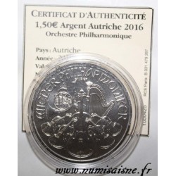 AUTRICHE - 1,50 EURO 2016 - PHILHARMONIQUE