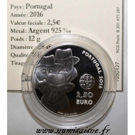 PORTUGAL - 2,5 EURO 2016 - CHANT ALENTEJANO