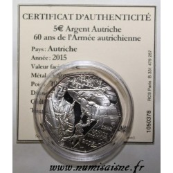 ÖSTERREICH - 10 EURO 2015 - 60 JAHRE ÖSTERREICHISCHE ARMEE