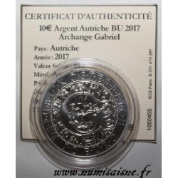 AUTRICHE - 10 EURO 2017 - ARCHANGE GABRIEL