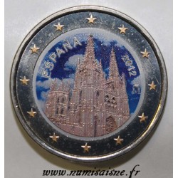 ESPAGNE - 2 EURO 2012 - CATHÉDRALE DE BURGOS - COULEUR