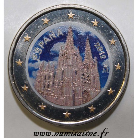 SPAIN - 2 EURO 2012 - CATHEDRAL OF BURGOS - COLOR