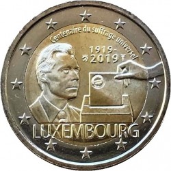 LUXEMBOURG - 2 EURO 2019 - CENTENAIRE DU SUFFRAGE UNIVERSEL