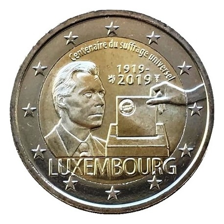 LUXEMBOURG - 2 EURO 2019 - CENTENAIRE DU SUFFRAGE UNIVERSEL