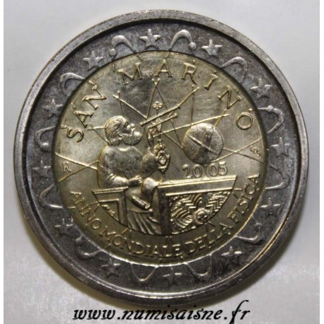 SAINT-MARIN - KM 469 - 2 EURO 2005 - GALILÉE 1564-1642 - ANNÉE INTERNATIONALE DE LA PHYSIQUE