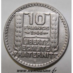 FRANCE - KM 908.2 - 10 FRANCS 1946 B - Beaumont le Roger - TYPE TURIN - Short branches