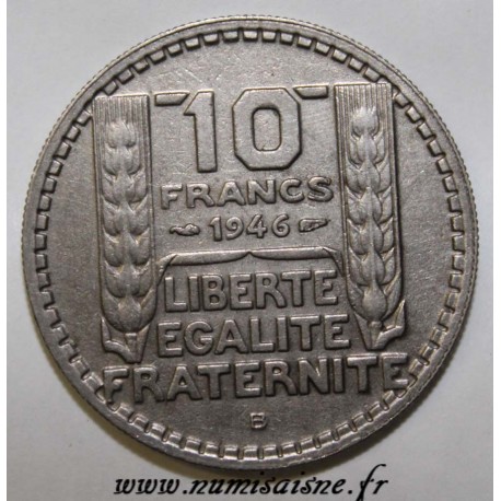 GADOURY 810a - 10 FRANCS 1946 B - Beaumont le Roger - TYPE TURIN RC - KM 908.2