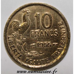 FRANCE - KM 915.1 - 10 FRANCS 1955 - TYPE GUIRAUD