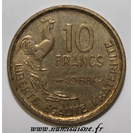 FRANCE - KM 915.1 - 10 FRANCS 1958 - TYPE GUIRAUD