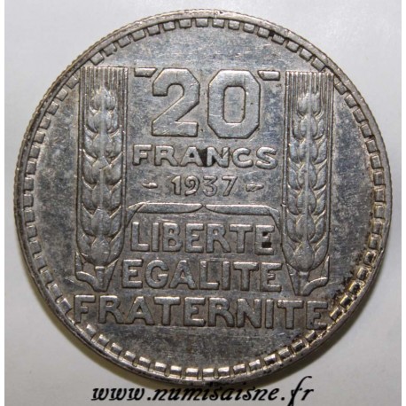 FRANCE - KM 879 - 20 FRANCS 1937 - TYPE TURIN