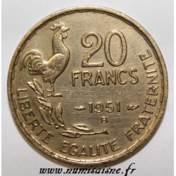 FRANKREICH - KM 917 - 20 FRANCS 1951 B - TYP G.GUIRAUD