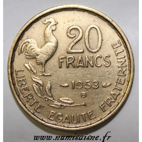 FRANKREICH - KM 917 - 20 FRANCS 1953 B - TYPE G.GUIRAUD