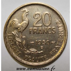 FRANKREICH - KM 917.2 - 20 FRANCS 1950 B - TYP G.GUIRAUD - 4 FEDERN