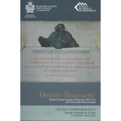 SAINT-MARIN - 2 EURO 2014 - 500ème Anniversaire de la mort de Donato Bramante