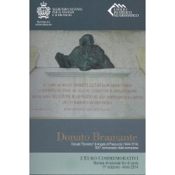 SAINT-MARIN - 2 EURO 2019 - 500 years of the death of Donato Bramante