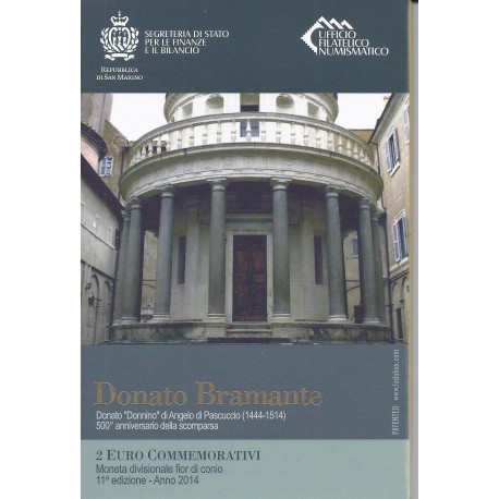 SAINT-MARIN - 2 EURO 2019 - 500 years of the death of Donato Bramante
