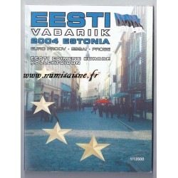 ESTONIE - COFFRET PROTOTYPE 8 PIECES - ESSAI  - 2004