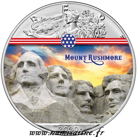 VEREINIGTEN STAATEN - 1 DOLLAR 2020 - MOUNT RUSHMORE - 1 UNZE SILBER