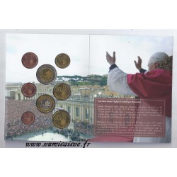 VATICAN - BENOÎT XVI - HABEMUS PAPAM - PROTOTYPE COIN SET - TRIAL / PATTERN - 8 COINS - 2005 - FRENCH VERSION