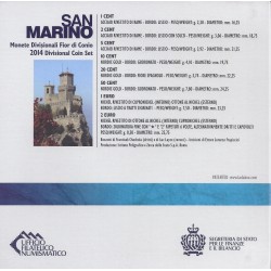 SAN MARIN - COFFRET EURO BRILLANT UNIVERSEL 2014 - 8 PIECES (3.88 euros)