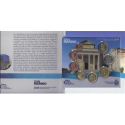 SAN MARIN - COFFRET EURO BRILLANT UNIVERSEL 2014 - 8 PIECES (3.88 euros)