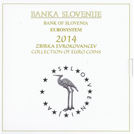 SLOVENIEN - KMS ST EURO 2014 - 10 WÄHRUNGEN - gebraucht