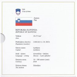 SLOVENIA - COIN SET BU 2014 - 10 COINS - USED