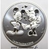 NIUE - DISNEY - 2 DOLLARS 2020 - MICKEY AND MINNIE - ELISABETH II - 1 OZ SILVER