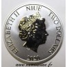 NIUE - DISNEY - 2 DOLLARS 2020 - MICKEY AND MINNIE - ELISABETH II - 1 OZ SILVER