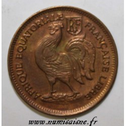 AFRIQUE EQUATORIALE FRANCAISE - KM 1a - 50 CENTIMES 1943 SA