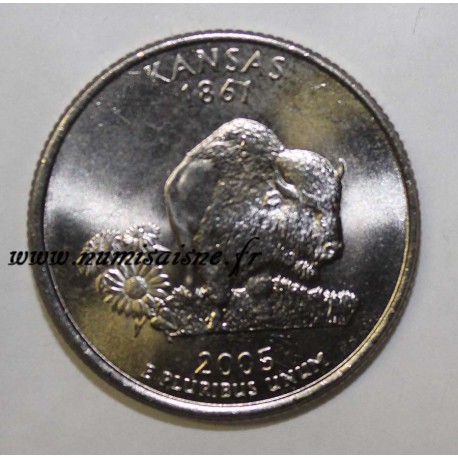 UNITED STATES - KM 373 - 1/4 DOLLAR 2005 D - KANSAS