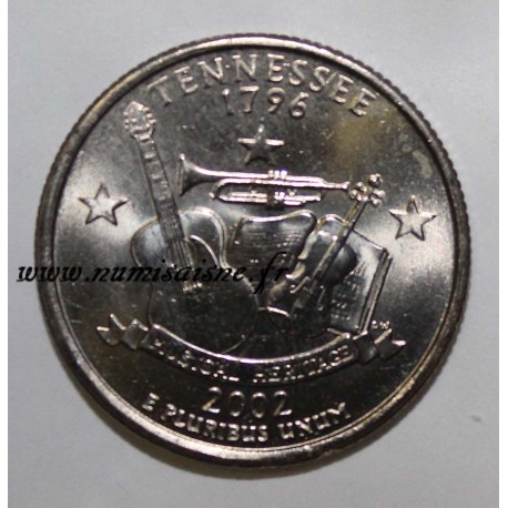 ETATS UNIS - KM 331 - 1/4 DOLLAR 2002 P - TENNESSEE - GEORGE WASHINGTON