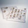 Set of 2 ENCAP sheets for coins and champagne caps in capsule (round, Quadrum and Slabs)