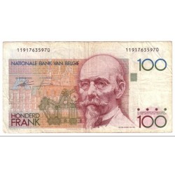 BELGIQUE - PICK 142 - 100 FRANCS - NON DATE (1982 - 1994)