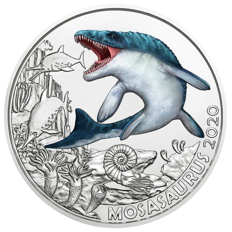 AUTRICHE - 3 EURO 2020 - MOSASAURUS HOFFMANNI