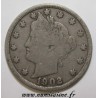 UNITED STATES - KM 112 - 5 CENTS 1902